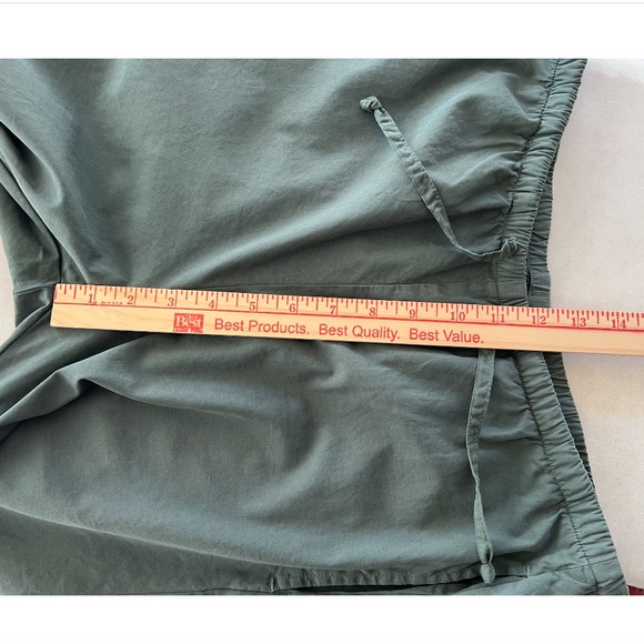 SKU SAVE KHAKI UNITED Haven Cotton Poplin Drawstring Pant in Basil - S - Picture 10 of 11